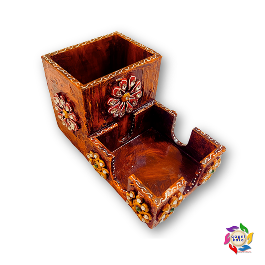 Mobile Phone Holder with Tea Coaster